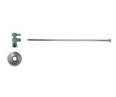 Toilet Supply Kit - Mini Lever Handle with 1/4 Turn Ball Valve (MT521-NL) - Angle, Flat Head Riser